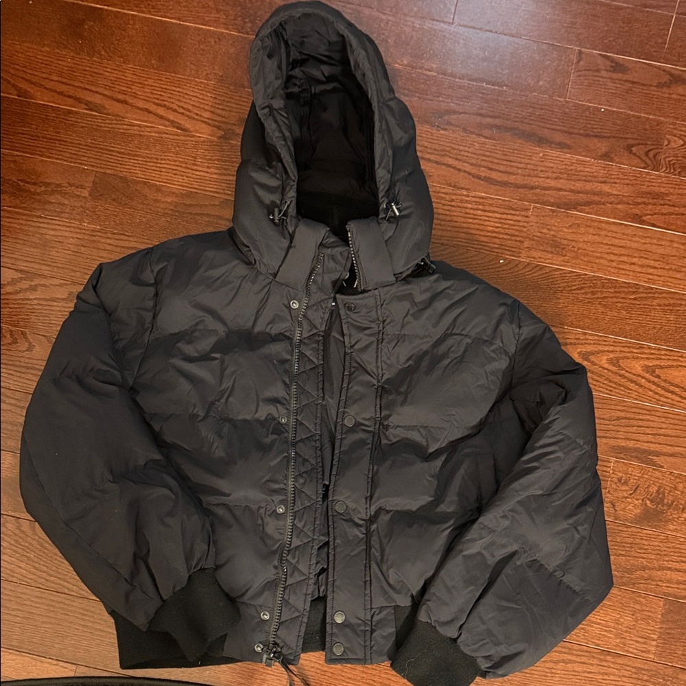 Unisex Superdry Black Puffer Jacket